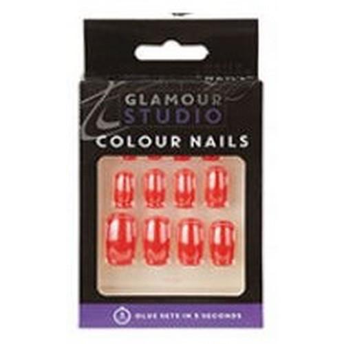 Glamour Studio Colour Nails Glue Set Orange