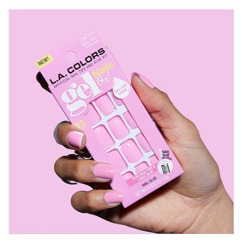 L.A. Colors Gel Nails On Artificial Nail Tips & Glue Kit CNT124 Girl Talk