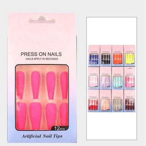 Solid Colour Press on Nail Set