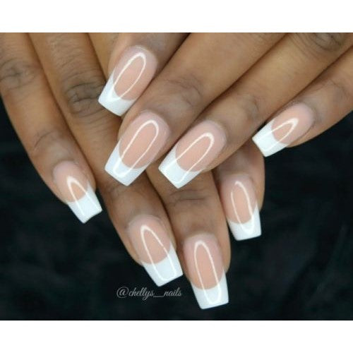 Crystal French Manicure Press On Nail Set