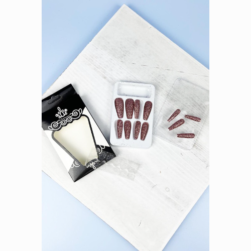 Magic Nail Glitter Press On Nail Set