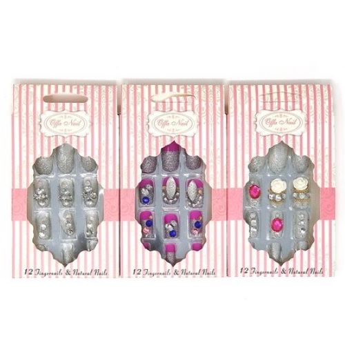 OFFA 5D Gem Press On Nail Set 3055