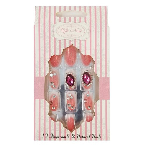 OFFA 5D Gem Press On Nail Set 3050