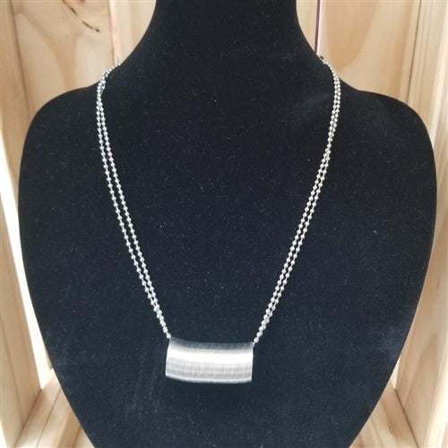 Spring Pendant Necklace Silver