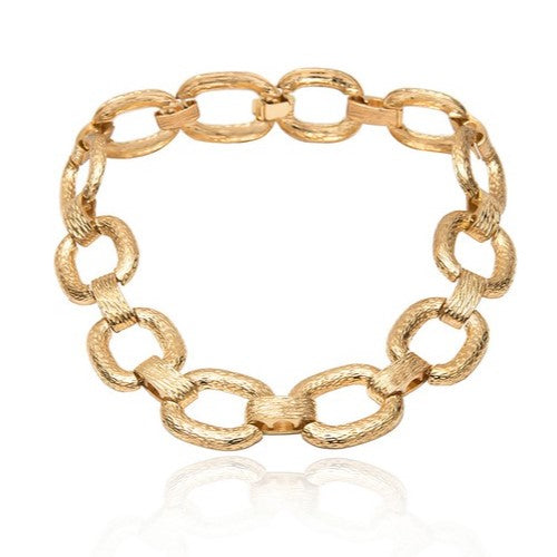 AC0232436 Big Link Necklace Gold