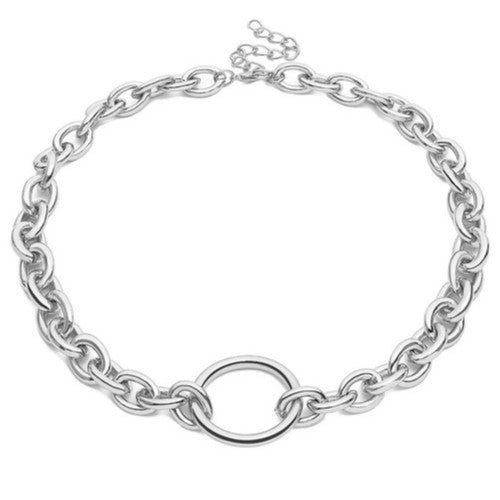 CWAJE082 Ring Pendant Necklace Silver