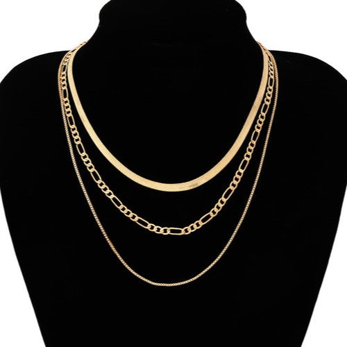 Multilayer Chain Necklace Gold