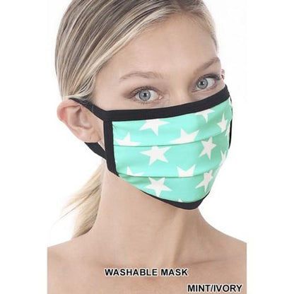 Star Print Reusable Face Mask