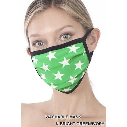 Star Print Reusable Face Mask