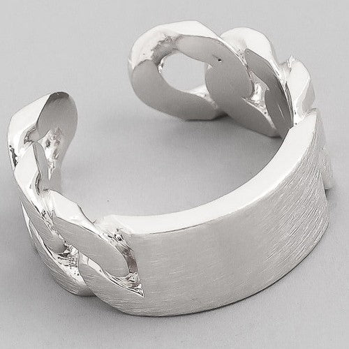 Chunky Identity Ring Silver