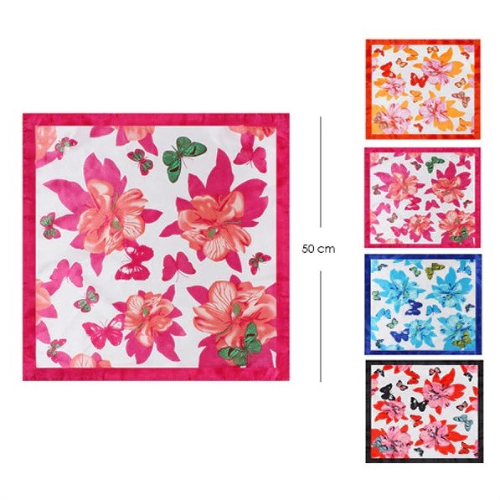 ASF-2026 Floral Butterfly Prit Scarf