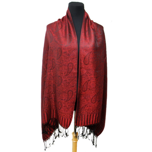 Paisley Pashmina Maroon