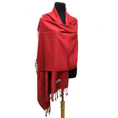 [VAT-FREE SHOPPING]Plain Pashmina in Burgundy