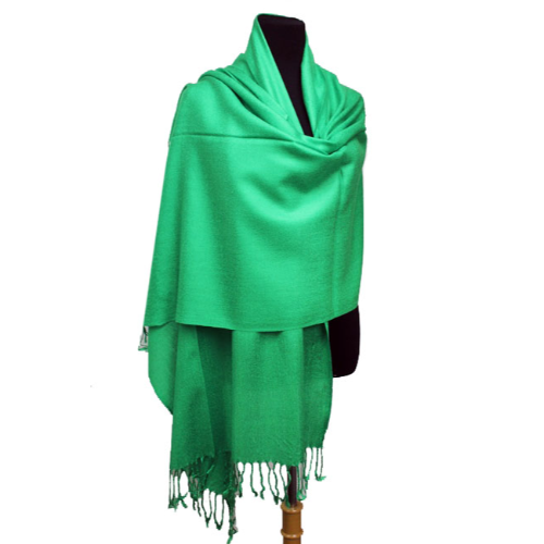 [VAT-FREE SHOPPING]Plain Pashmina in Green