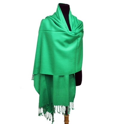 [VAT-FREE SHOPPING]Plain Pashmina in Green