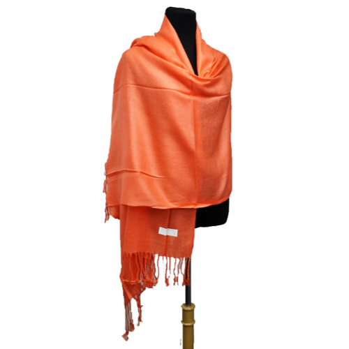 Plain Pashmina Orange