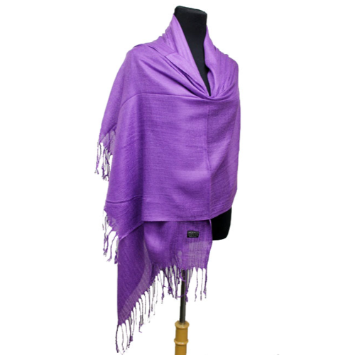 Plain Pashmina Purple