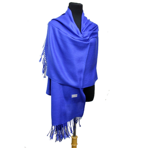 Plain Pashmina in Royal Blue