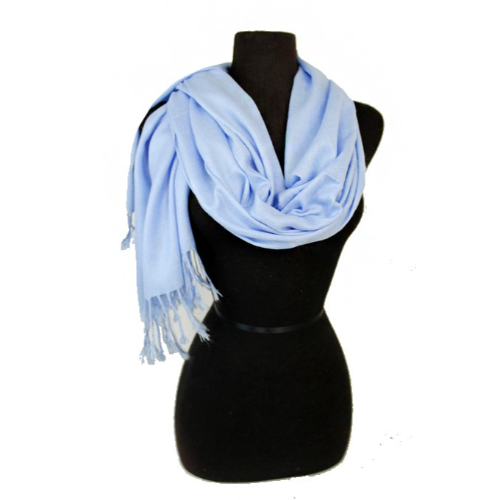 Plain Pashmina Sky Blue