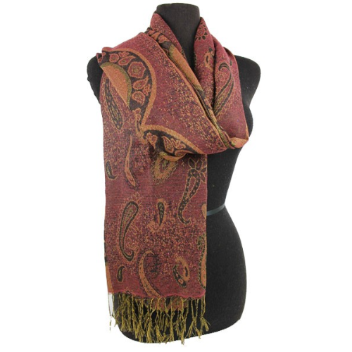 Paisley Pashmina Rust