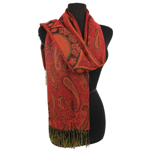 Paisley Pashmina Wine