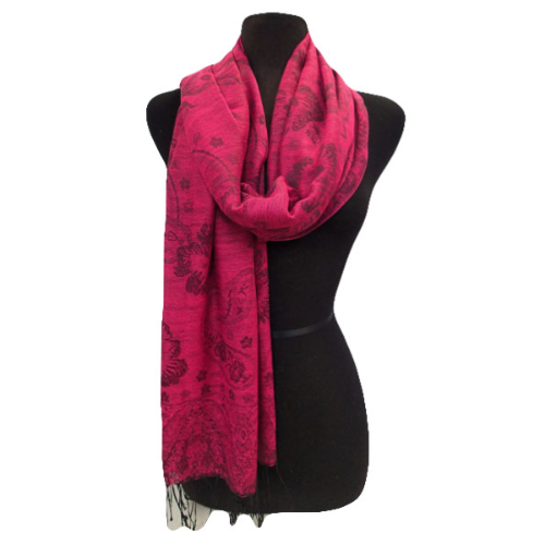 Floral Pashmina Magenta