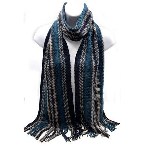 SF-6007 Stripe Knit Scarf 