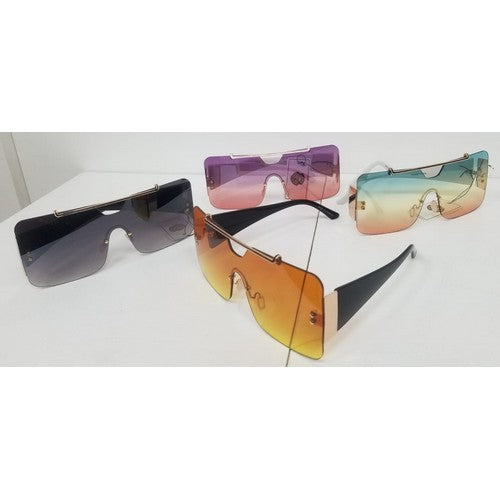 Frameless Multicolour Lens Sunglasses