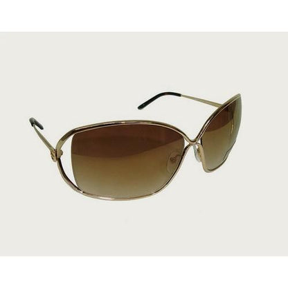 Guess Gold Frame Cut Lens Sunglasses