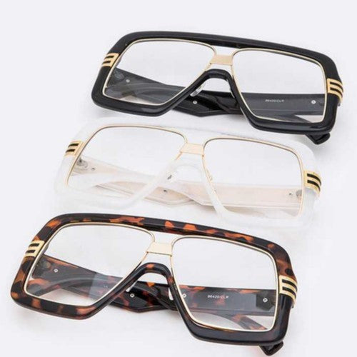 108-96420CLR Cazal Retro Clear Lens Sunglasses