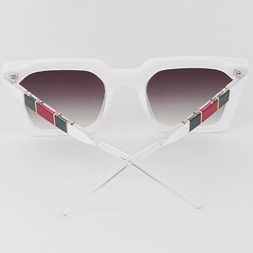 Red & Green Bar Sunglasses