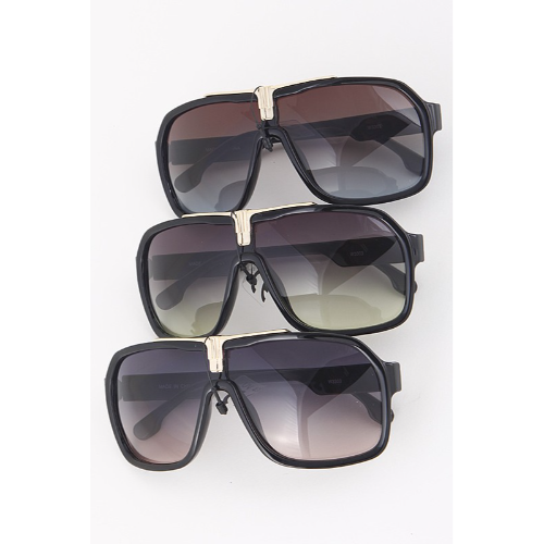 W3303 Cazal Gold Bar Sunglasses