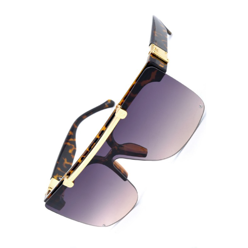 Gold Bar Flip-Up Sunglasses