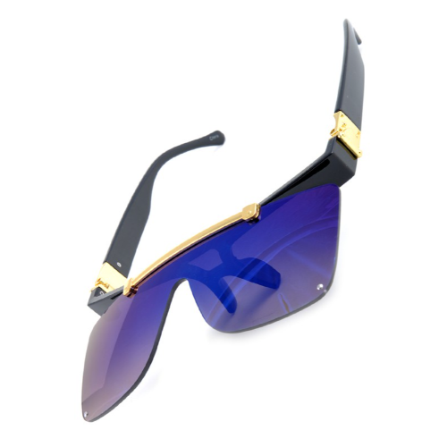 Gold Bar Flip-Up Sunglasses