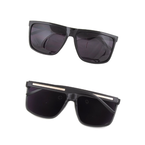 SF-AF-6899B Silver Bar Sunglasses Black