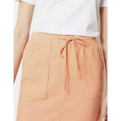 Marks & Spencer Linen Skirt Peach