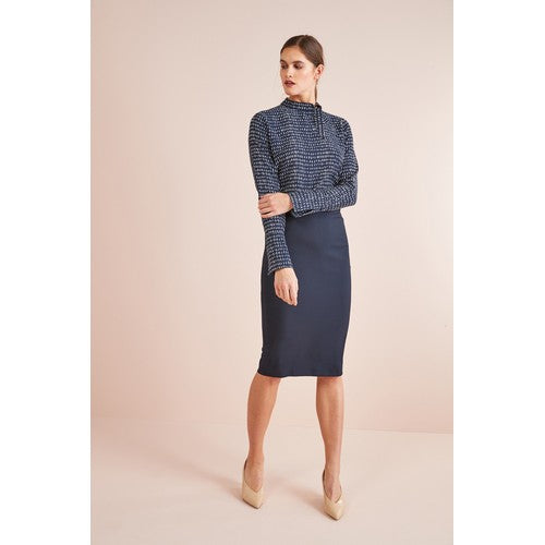 Next Tailoring Work Skirt Navy