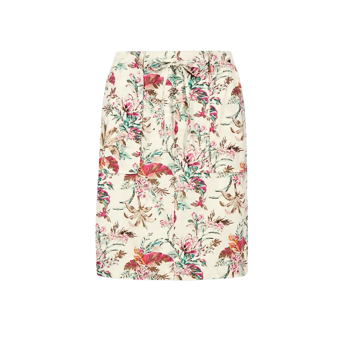 Marks & Spencer Tie Waist Floral Linen Skirt