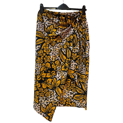 ASOS African Wrap Skirt Mustard Black & White