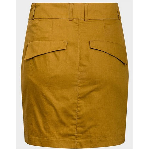 2-Pocket Sateen Mini Skirt Sand