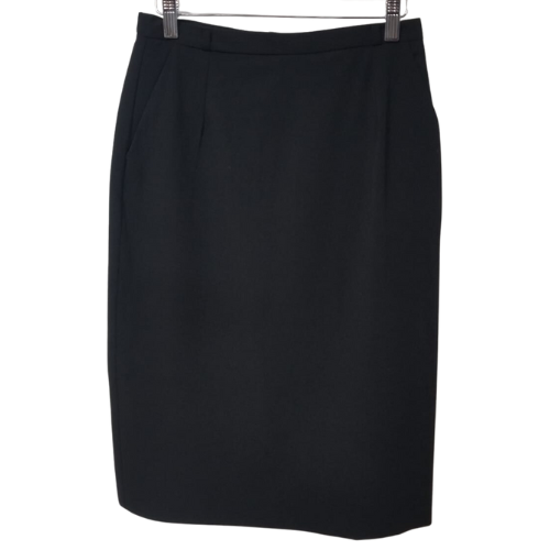 Lara Moda Side Pocket Pencil Skirt Black