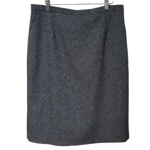 Lara Moda Side Pocket Pencil Skirt Marl Grey
