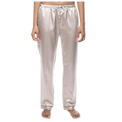 Satin Pyjama Pants Champagne