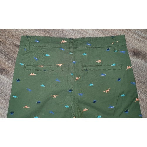 Pull & Bear Dinosaur Print Twill Shorts