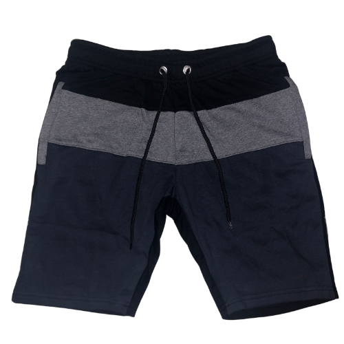 Rock & Rock Tri-colour Sweatshorts Black/Charcoal Grey