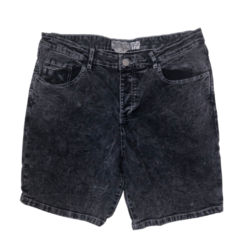 TU Premium Stonewash Denim Shorts Grey