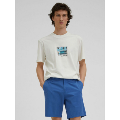 Selected Straight Fit Shorts Blue