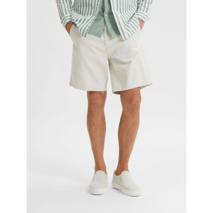 Selected Straight Fit Shorts Khaki