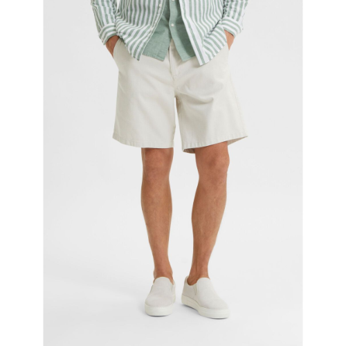 Selected Straight Fit Shorts Khaki