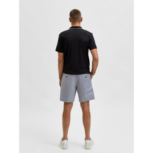 Selected Straight Fit Shorts Light Blue